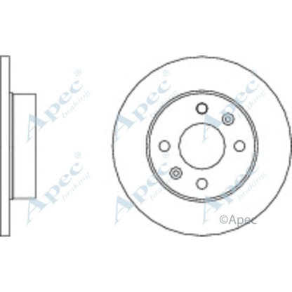 Photo Disque de frein APEC braking DSK281