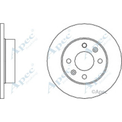 Фото Тормозной диск APEC braking DSK281