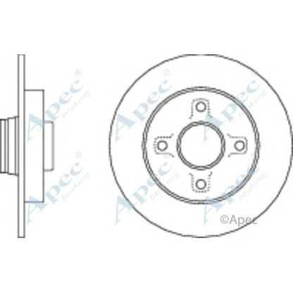 Foto Bremsscheibe APEC braking DSK2812