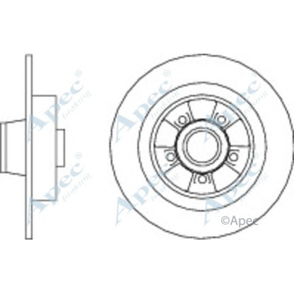 Фото Тормозной диск APEC braking DSK2825