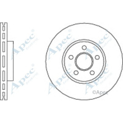 Фото Тормозной диск APEC braking DSK2832