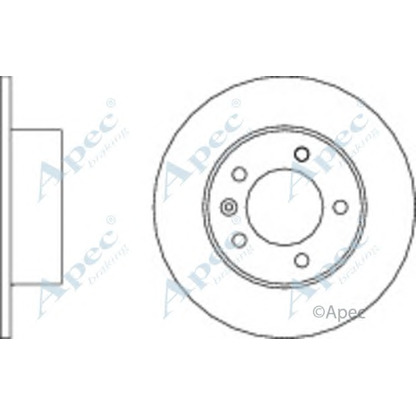 Photo Disque de frein APEC braking DSK2839