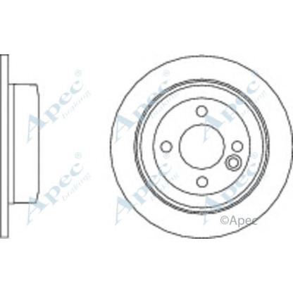 Foto Bremsscheibe APEC braking DSK2849