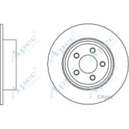 Foto Bremsscheibe APEC braking DSK2853