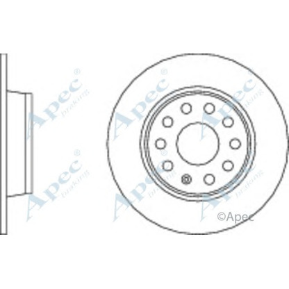 Photo Disque de frein APEC braking DSK2855