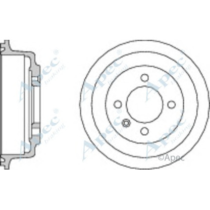 Photo Brake Drum APEC braking DRM9139