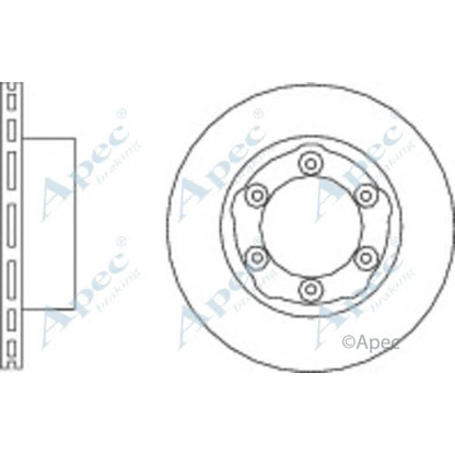 Photo Brake Disc APEC braking DSK2908