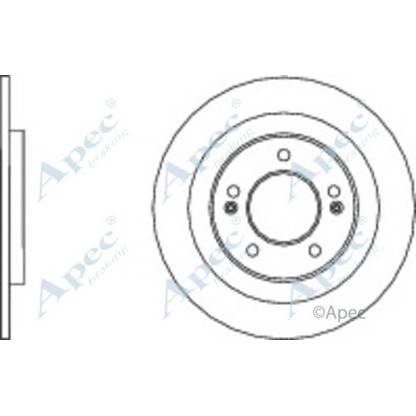 Zdjęcie Tarcza hamulcowa APEC braking DSK2925