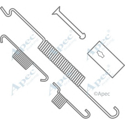 Foto Kit accessori, Ganasce freno APEC braking KIT2008