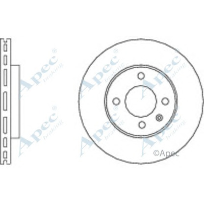 Zdjęcie Tarcza hamulcowa APEC braking DSK2946