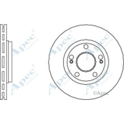 Фото Тормозной диск APEC braking DSK2948