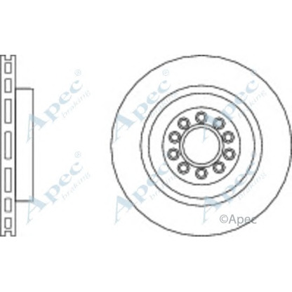 Foto Bremsscheibe APEC braking DSK2952