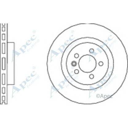 Zdjęcie Tarcza hamulcowa APEC braking DSK2954