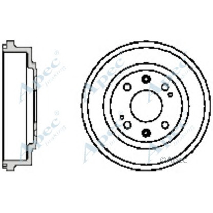 Foto Bremstrommel APEC braking DRM9140