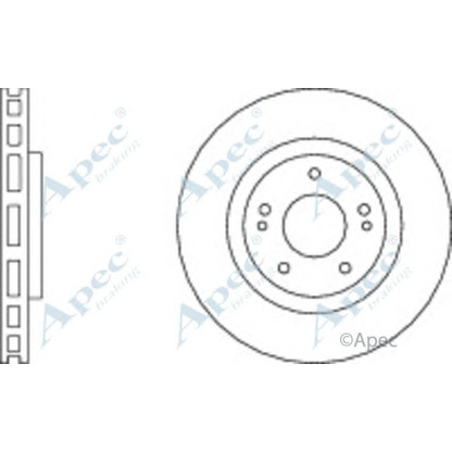 Фото Тормозной диск APEC braking DSK335