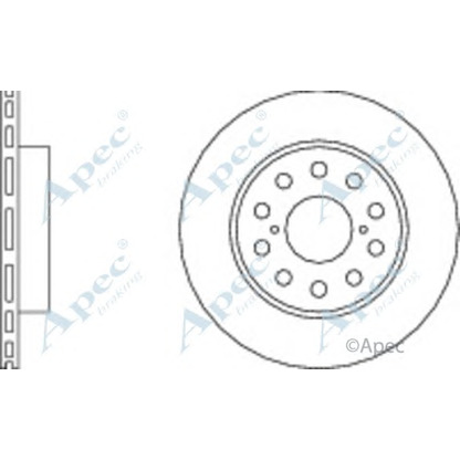 Photo Disque de frein APEC braking DSK348