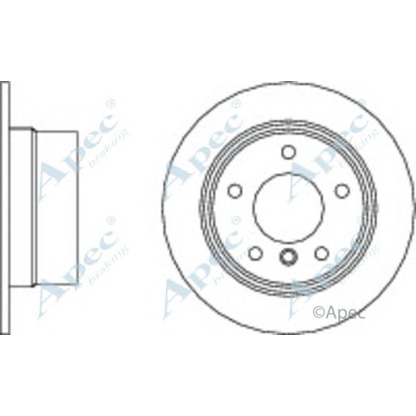 Foto Bremsscheibe APEC braking DSK352