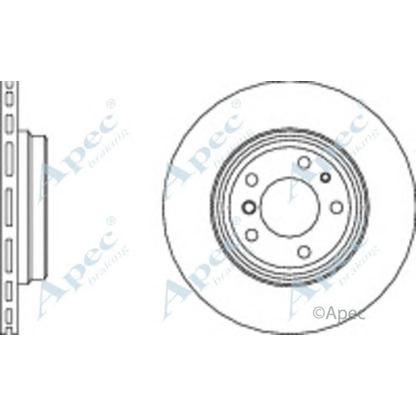 Photo Disque de frein APEC braking DSK366
