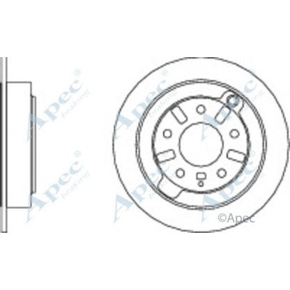 Photo Disque de frein APEC braking DSK375