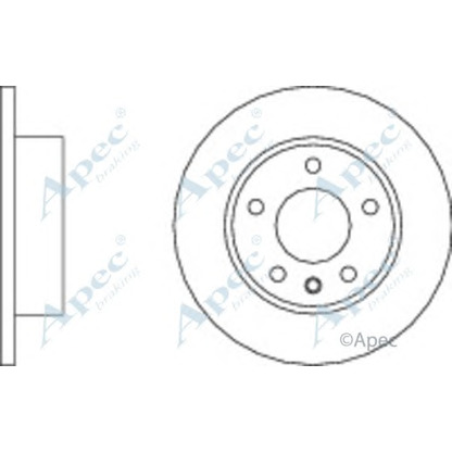 Foto Disco de freno APEC braking DSK540