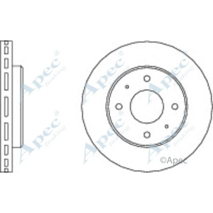 Photo Disque de frein APEC braking DSK541