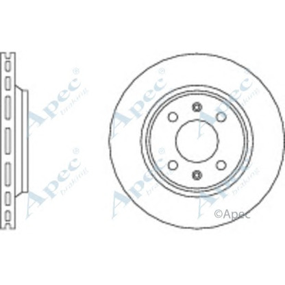 Фото Тормозной диск APEC braking DSK564