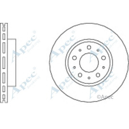 Фото Тормозной диск APEC braking DSK565