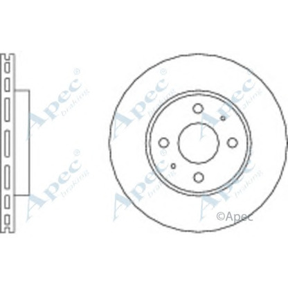 Photo Disque de frein APEC braking DSK582