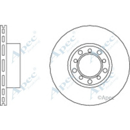 Zdjęcie Tarcza hamulcowa APEC braking DSK593