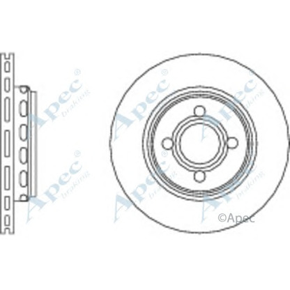 Zdjęcie Tarcza hamulcowa APEC braking DSK631