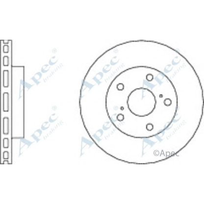 Фото Тормозной диск APEC braking DSK674