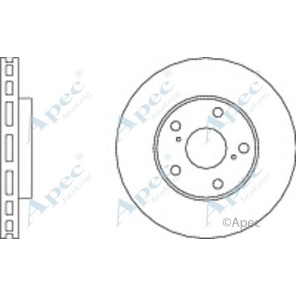 Фото Тормозной диск APEC braking DSK678