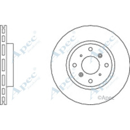 Фото Тормозной диск APEC braking DSK693