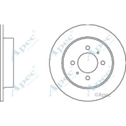 Фото Тормозной диск APEC braking DSK702