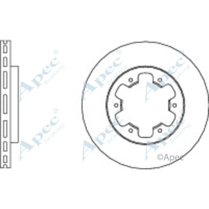 Zdjęcie Tarcza hamulcowa APEC braking DSK732