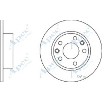 Zdjęcie Tarcza hamulcowa APEC braking DSK735