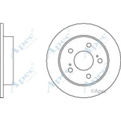 Photo Disque de frein APEC braking DSK752