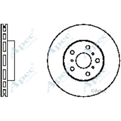 Zdjęcie Tarcza hamulcowa APEC braking DSK753