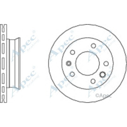 Photo Disque de frein APEC braking DSK771