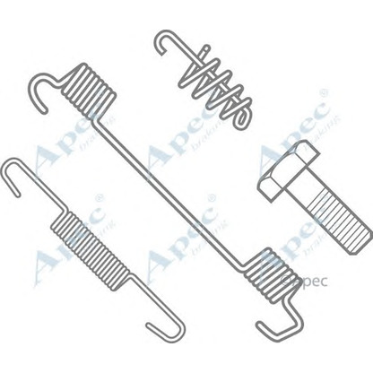 Photo Accessory Kit, parking brake shoes APEC braking KIT619