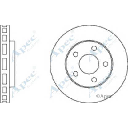 Photo Disque de frein APEC braking DSK805