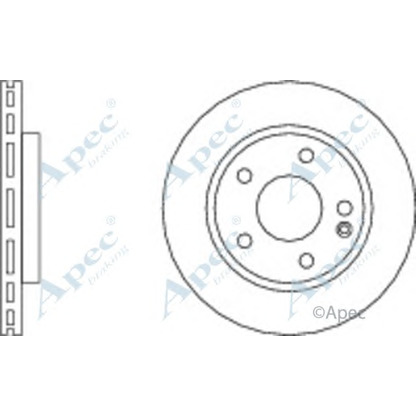 Фото Тормозной диск APEC braking DSK813