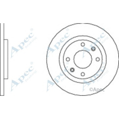 Zdjęcie Tarcza hamulcowa APEC braking DSK821