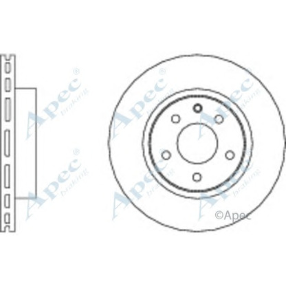 Zdjęcie Tarcza hamulcowa APEC braking DSK906