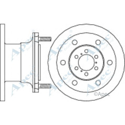 Фото Тормозной диск APEC braking DSK912