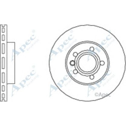 Фото Тормозной диск APEC braking DSK939