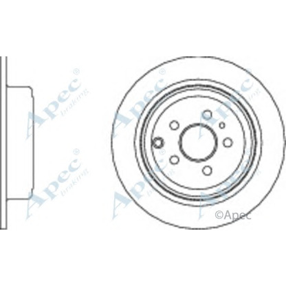 Фото Тормозной диск APEC braking DSK948