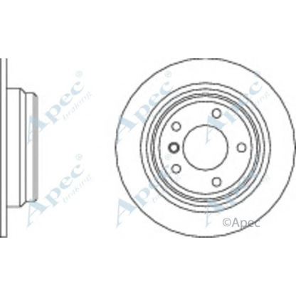 Фото Тормозной диск APEC braking DSK949