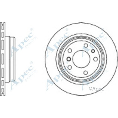 Photo Disque de frein APEC braking DSK965