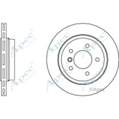 Фото Тормозной диск APEC braking DSK977